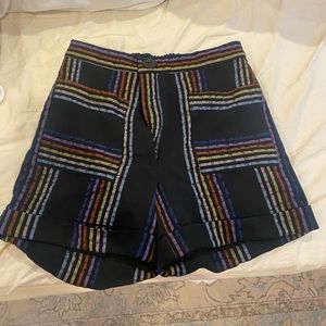 Light fabric striped short Corey Lynn Calter